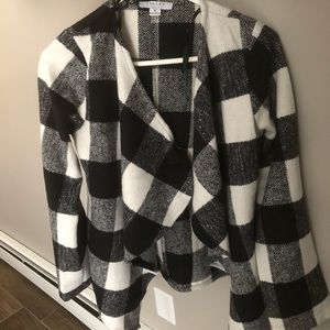 Boutique buffalo plaid cardigan/jacket.